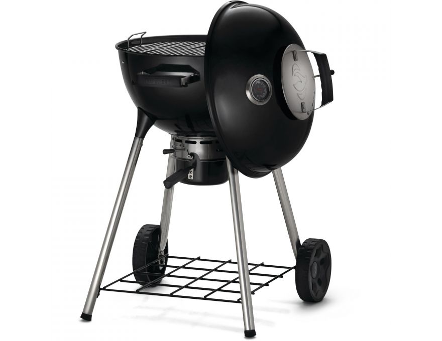Grill węglowy 18" Premium Charcoal Kettle czarny  47 cm + zestaw (komin do rozpalania #67802, węgiel drzewny 3 kg #67107, podpałka 100 szt. #67052) - 3